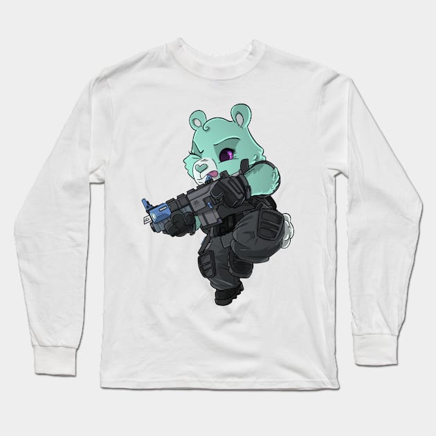 Tactical Teddies ® TTHQ Minty Long Sleeve T-Shirt by hiwez